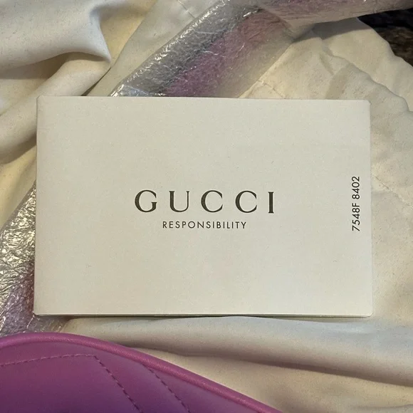 Candy Pink GG Marmont Matelassé Camera Bag - Picture 3 of 3